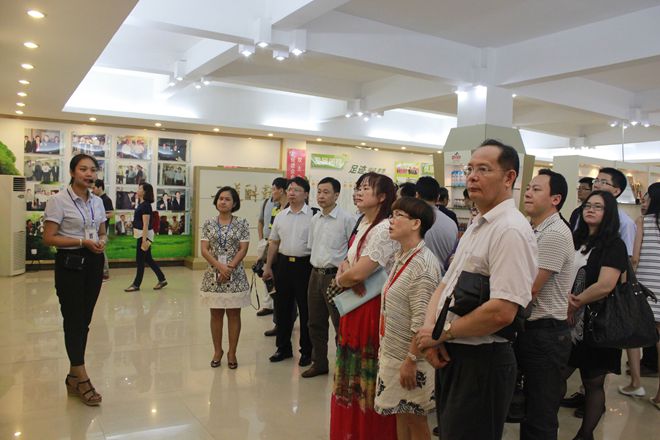 2016年粤桂产业合作对接交流活动考察团到乐鱼网页版,乐鱼（中国）官方在线登录考察