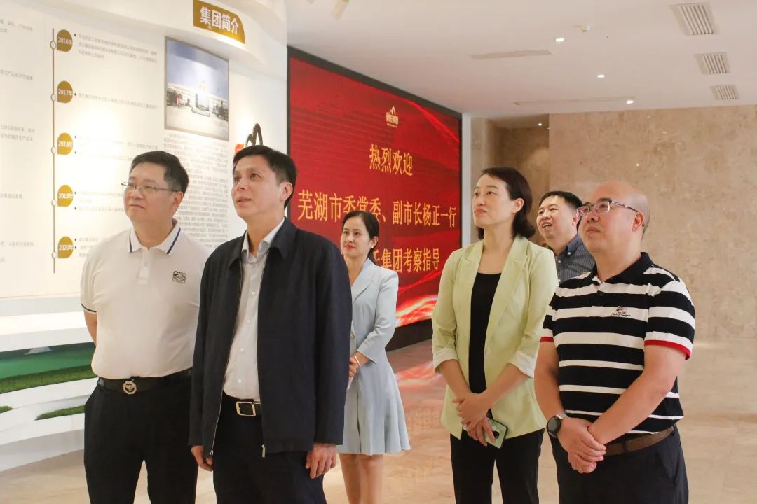 芜湖市委常委、副市长杨正一行莅临乐鱼网页版,乐鱼（中国）官方在线登录调研交流